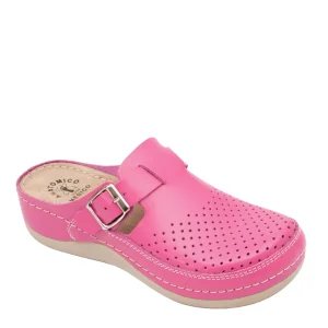 Anatomske kožne klompe fratelli babb D-300 pink